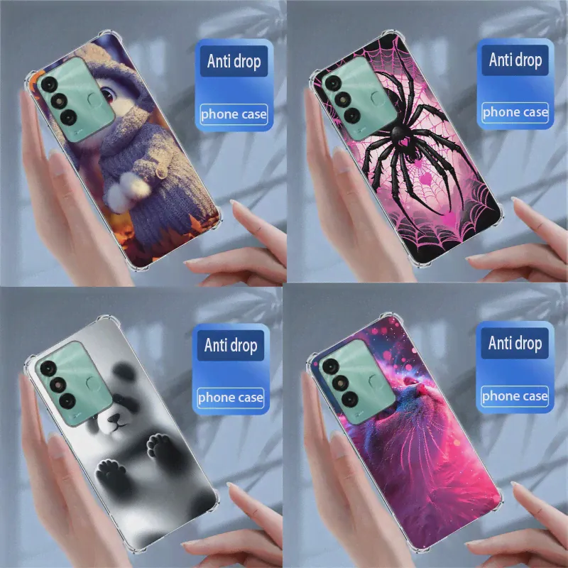 Случай для Itel Vision 3 Plus Cover Soft Silicon Transparent TPU Choque Coque Bumper Bumper