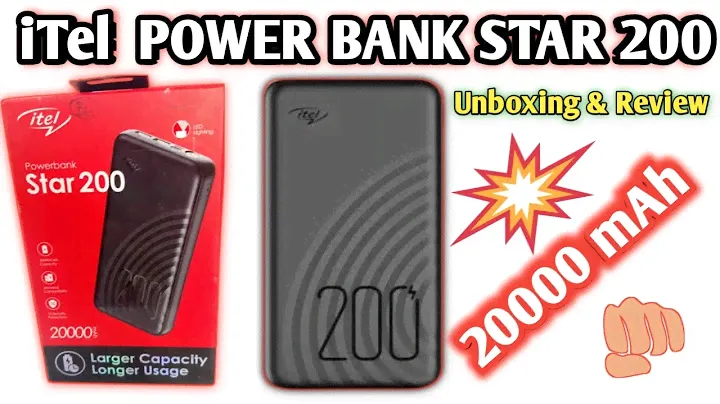 itel Power Go Star 200 Power Bank Unboxing& Review ll 20000 mAh ll Led Flash Light ll Best Budget ll
